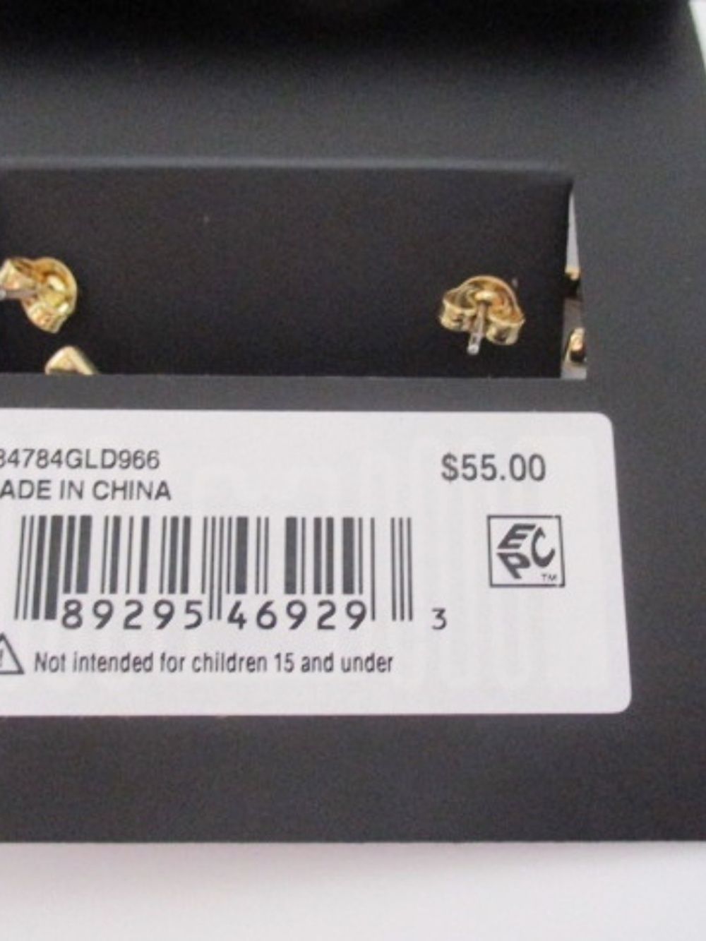 COACH - Heart Charm Huggie Earrings - Picture 8 of 8